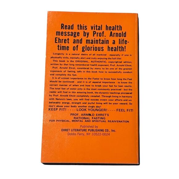 VTG Rational Fasting Arnold Ehret Book Original Physical Mental Spiritual Health - Picture 2 of 7